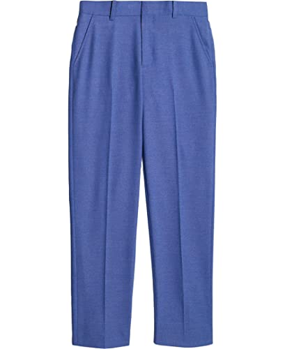 Tommy Hilfiger Boys' Flat-Front Dress Pant, Straight Leg Fit, Zip Fly & Belt Lo…
