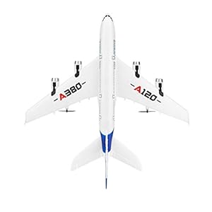 Really GO-US Direct A120-A380 Airbus 510 mm Wingspan 2.4GHz 3CH RC EPP ABS Airplane Fixed Wing RTF with Mode 2 Remote Controller Scale Aeromodelling Default Fuselage 18.9 Inch