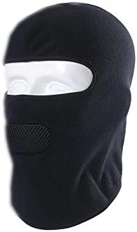 Kumeida Balaclava Ski Face Mask, Neck Warmer, Hypo-allergenic, Breathable, Moisture Wicking, Windproof, Ultimate Thermal Retention Black Fleece Hat for Cold Weather