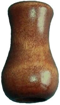 Shade Doctor of Maine Two Pack of 1 1/4 inch Wood Blind Cord Tassels - Walnut Finish - Vase Design