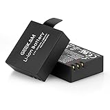 GEEKAM Action Camera Battery, 2x1350mAh