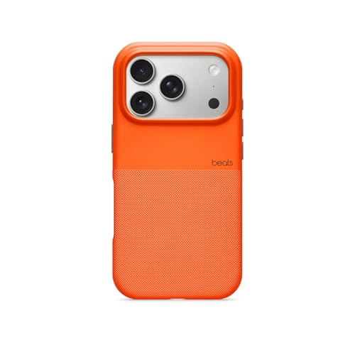 Beats iPhone 17 Pro Rugged Case with MagSafe & Camera Control, Scratch & Drop Tested, Matte Texture with Microfibre Lining - Sierra Orange