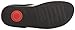 FitFlop Women's Boogaloo Toe Post Flip Flop, Black, 7 M US