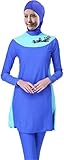 YEESAM New Arrival Modest Lady's Full Cover Beachwear Islamic Burkini - Light Blue
