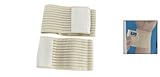 Beige Elastic Velcro Wrist Band Support Sports Portector 2 PCS