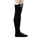 Polytree Women's 3D Cartoon Animal Pattern Knee High Socks (Black)