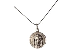 I G J THE HOLY FACE SHROUD OF JESUS MEDAL WITH CHAIN IN 20.4 - REAL ITALIAN MASTERPIECE - 100% MADE IN ITALY