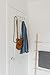 Umbra Yook Organizer, Compact Organizer with Hooks, Great for Storing Keys, Mail, Wallets, Phones and Chargers, Made of Steel, White/Gray