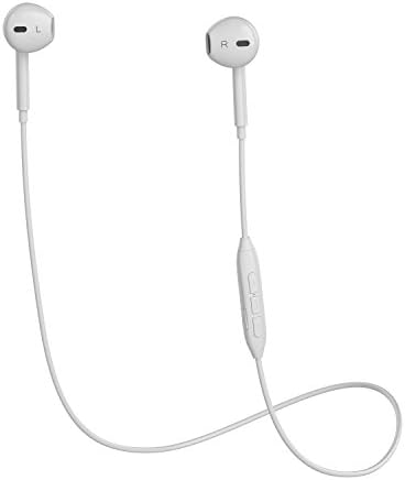 Bluetooth Headphones, V4.1 Magnetic Noise Cancelling Sweatproof Stereo Sport Wireless Earphones Earbuds with Mic for iPhone X/8/8 plus/7/6, Samsung S8/S7/S6 Note 8/7 and Android Smartphones (White)