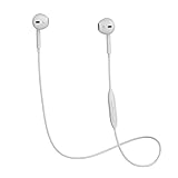 Bluetooth Headphones, V4.1 Magnetic Noise Cancelling Sweatproof Stereo Sport Wireless Earphones Earbuds with Mic for iPhone X/8/8 plus/7/6, Samsung S8/S7/S6 Note 8/7 and Android Smartphones (White)