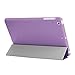 BESDATA Ultra Thin Magnetic Smart Cover (Wake/Sleep Function) & Clear Back Case for Apple iPad Mini 2 / Mini 3 (with Retina Display) + Screen Protector + Cleaning Cloth + Stylus, Purple - PT3105