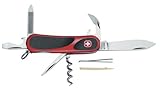 Wenger 16810 Swiss Army EvoGrip 10 Pocket Knife, Red and Black