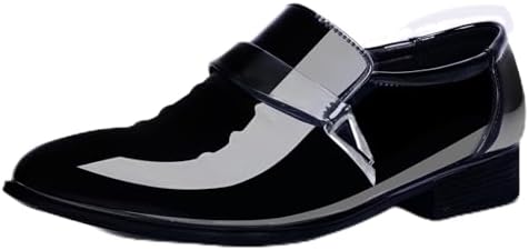 XIPAI Mens Tuxedo Shoes Patent Leather Loafers Dress Shoes Black US 10.5  price in Saudi Arabia | Amazon Saudi Arabia | kanbkam