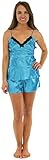 PajamaMania Women's Satin Tank & Short Set
