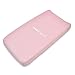 American Baby Company Heavenly Soft Chenille Fitted Contoured Changing Pad Cover, Pink, for Girls