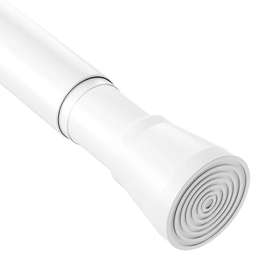 Pressure Curtain Rods for Windows Shower Wardrobe White 85 – 265 cm Diameter 32 mm