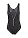 Blooming Jelly Women's Stretch Lace up Tank Leotard Bodysuit Jumpsuit (S, Black)