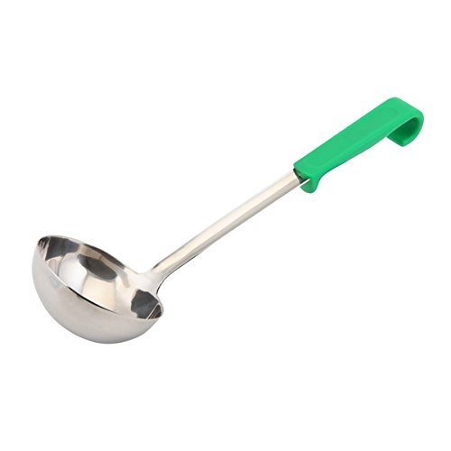 Genware NEV-577-03G Plastic Handle Soup Ladle, Green