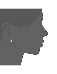 Plata de ley 925 Oxidado bali-inspired abierto aro Post arete de filigrana