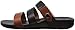 FitFlop Women's Gladdie Slide GLADIATOR Sandal, black/Tan, 8 M US