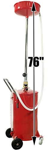 Dragway Tools 18 Gallon Oil Waste Drain Tank Pan for Lift Jack Hoist Shop Crane