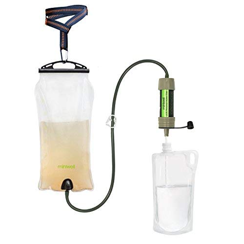 miniwell Gravity Water Filtration System for Camping, Emerge