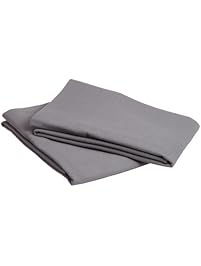 Pinzon Signature 190-Gram Cotton Velvet Flannel Standard Pillowcase Pair, Graphite