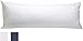 Rest Right 100% Cotton Body Pillow Protector - Zippered Cover Extends Body Pillow Life, Keeping Pillow Fresh and Clean – Machine Washable – Breathable Soft Cotton, 20”x54”, White