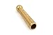 JewelrySupply 25mm Gold Colored Ribbed Bolo Tie Tip (Package of 2)