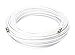 THE CIMPLE CO Coaxial Cable, 100 FT, RG6, Coax, TV Wire, Flexible, Indoor/Outdoor, Cable for High-Speed Internet, Dual Shielded, CATV, UV Resistant, CL2 Rated, 30 Meters, White