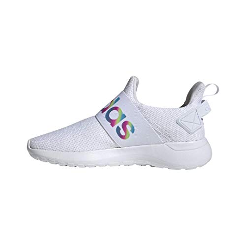 adidas Lite Racer Adapt Running Shoe, White/Light