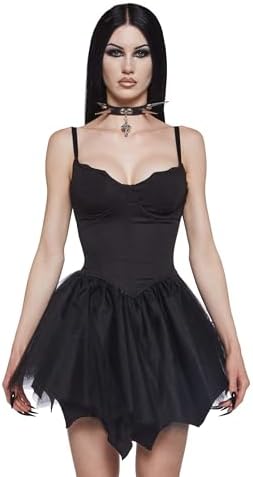 Amazon.com: Dolls Kill Magic Moves Corset Dress by Sugar Thrillz – Floral  Dreams Taffeta Corset Dress with Fishnet Mesh Petticoat & Lace-Up Back,  Multi – XX-Small: Clothing, Shoes & Jewelry