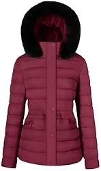 BodiLove Women's Winter Quilted Puffer Short Coat