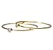 uGems 2 14K Gold Filled White CZ Stacking Rings Size 6