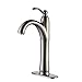 Kraus FVS-1005SN Riviera Tall Vessel Bathroom Faucet, 13