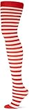 amscan Candy Cane Fabric Tights for Women | Party Costume
