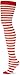amscan Candy Cane Fabric Tights for Women | Party Costume