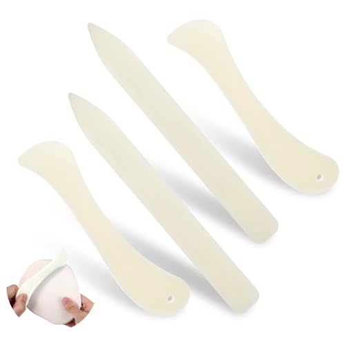 4 Pcs Stained Glass Supplies Stained Glass Tools Plastic FID Stained Glass Burnisher Flat Stained Glass Foil Holder Stain Glass Tools and Supplies for Stained Glass Work DIY Handicrafts