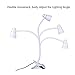 CeSunlight LED Clip Desk Lamp, Headboard Light with Strong Clamp, Bed Reading Light with 3000k-6500K Adjustable Color Temperature Options for Brighter Illumination (Milky White)