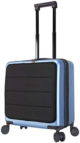 AQWWHY 18inch Single Trolley Small Trolley Case 4 Wheeled with TSA Lock Executive Business Bag Mobile Office Cabin Luggage Suitcase