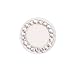Well Gallery Bling Rhinestone Circle Home Return Key Button Sticker Charms for Apple Iphone 6 6 plus 5 5s All Iphone/Ipad Models - Silver
