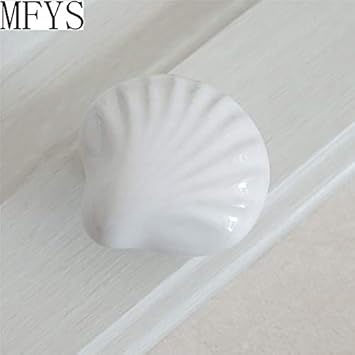 Vintage Hardware 1pc X Large Drawer Knobs Shell White Ceramic Nautical Kitchen Furniture Cabinet Drawer Pulls Handles Hardware Porcelain Amazon Com