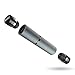 Rowkin Bit Stereo True Wireless Earbuds w/Charging Case. Bluetooth Headphones, Smallest Cordless Hands-Free in-Ear Mini Earphones Headsets w/Mic & Noise Reduction for Android and iPhone (Space Gray)