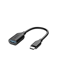 Anker adaptador USB-C a USB 3.1, convierte USB-C hembra a USB-A hembra, utiliza tecnología USB OTG, compatible con Nexus 5X y 6P, (2015) MacBook, ChromeBook Pixel y más