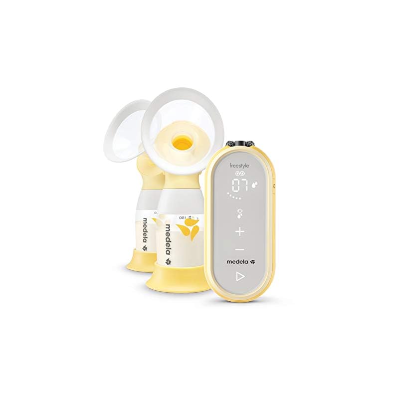 Medela Freestyle Flex Breast Pump, Closed System Quiet Handheld Portable Double Electric Breastpump, Mobile Connected…