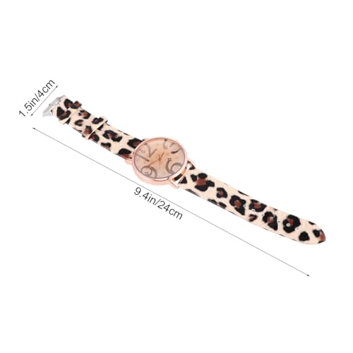 SAFIGLE Damenuhr Leopardenmuster：Damen Armbanduhr Uhr Damen Pu Leder Armbanduhr Mit Quarzwerk Und Ziffernblatt FüR Frauen Elegantes Design Perfektes FüR Besondere AnläSse