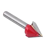3D Wood Making Router Tungsten Steel CNC Engraving Sharp V Groove Bit End Mill 60 / 90 / 120 / 150 Degree 6mm Shank Woodworking Cutting Tool (60 Degree)