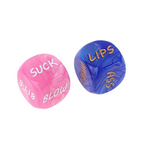 ZHARA 2pcs Sides Sex Funny Love Dice Game Toy Erotic Adult Couple Bachelor Party Gift