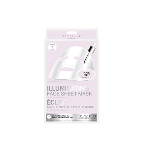 Danielle Creations 5-Count Illuminating Face Sheet Masks, Pearl