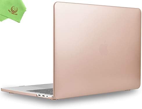 Amazon Com Ueswill Matte Hard Case Compatible With 16 17 18 19 Macbook Pro 13 Inch M1 With Usb C Touch Bar Model 338 M1 2 251 159 A19 A1706 A1708 Gold Computers Accessories